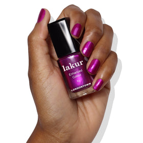 LONDONTOWN Lakur 21plus free vegan cruelty-free badge indicating clean formula.