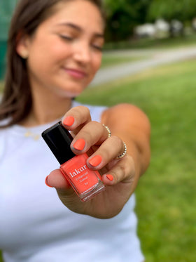 Base and top coats setup with lakur for durable, even color results.