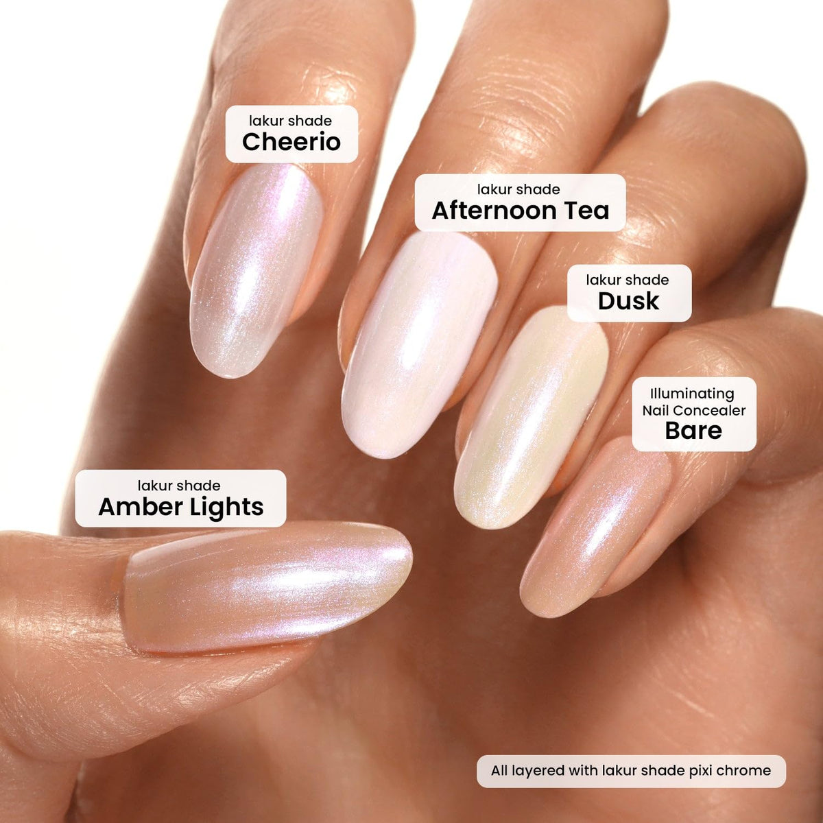 LONDONTOWN Lakur Chrome Glaze wear test with long-lasting gloss