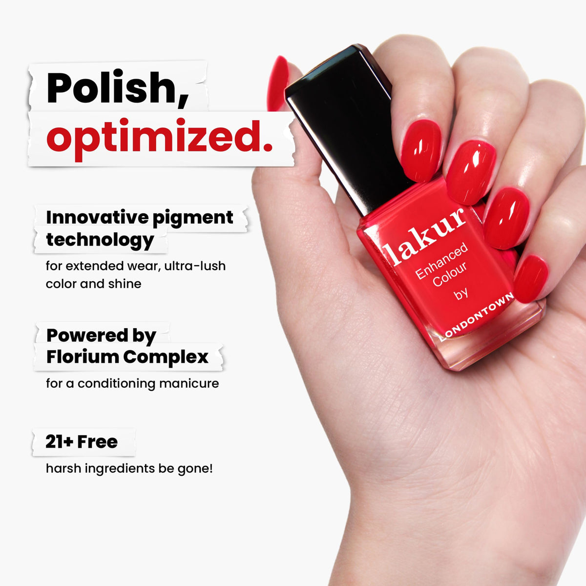 Florium Complex botanicals support healthier-looking nails over time.
