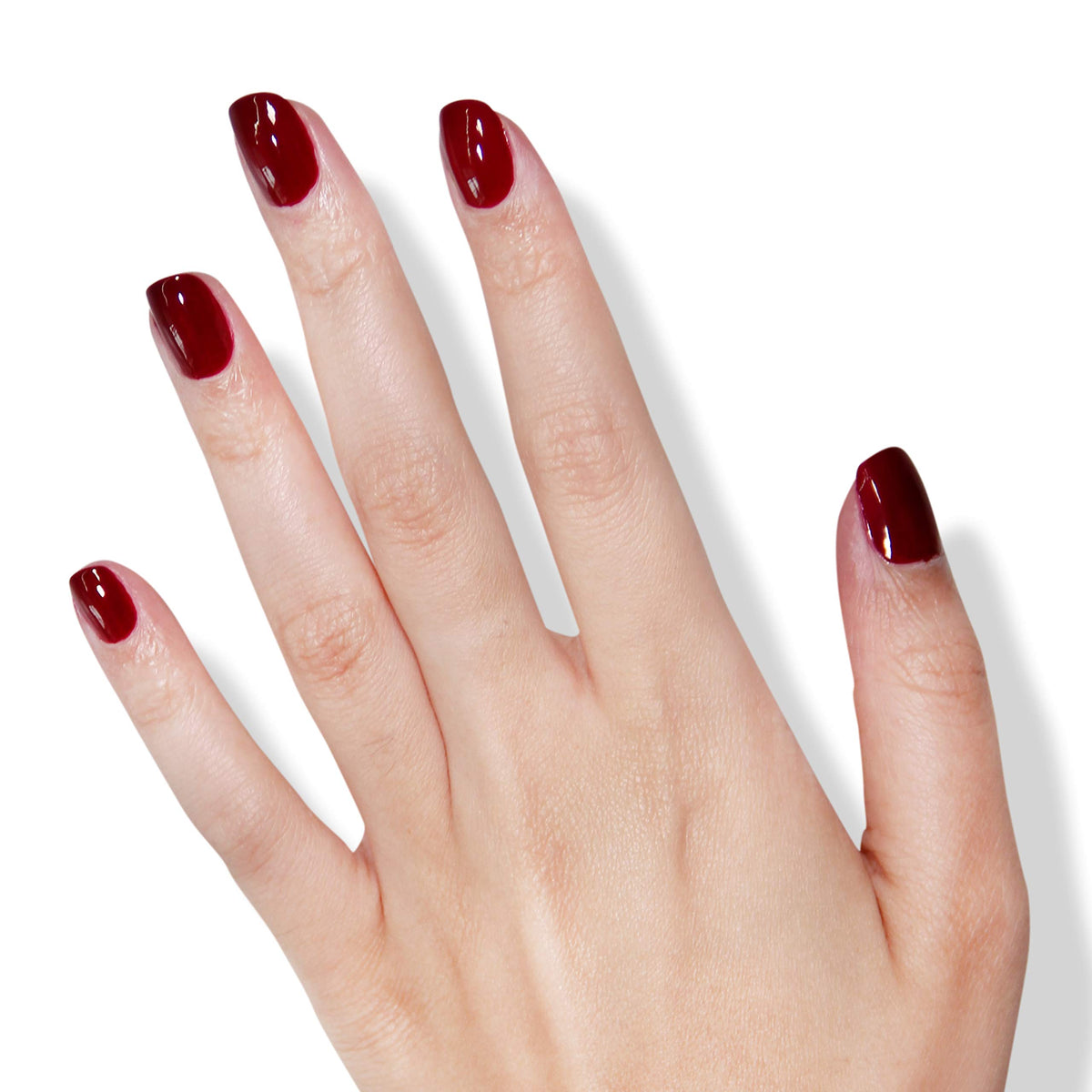 LONDONTOWN Lakur Lady Luck swatch reveals a deep red hue and vibrant color.