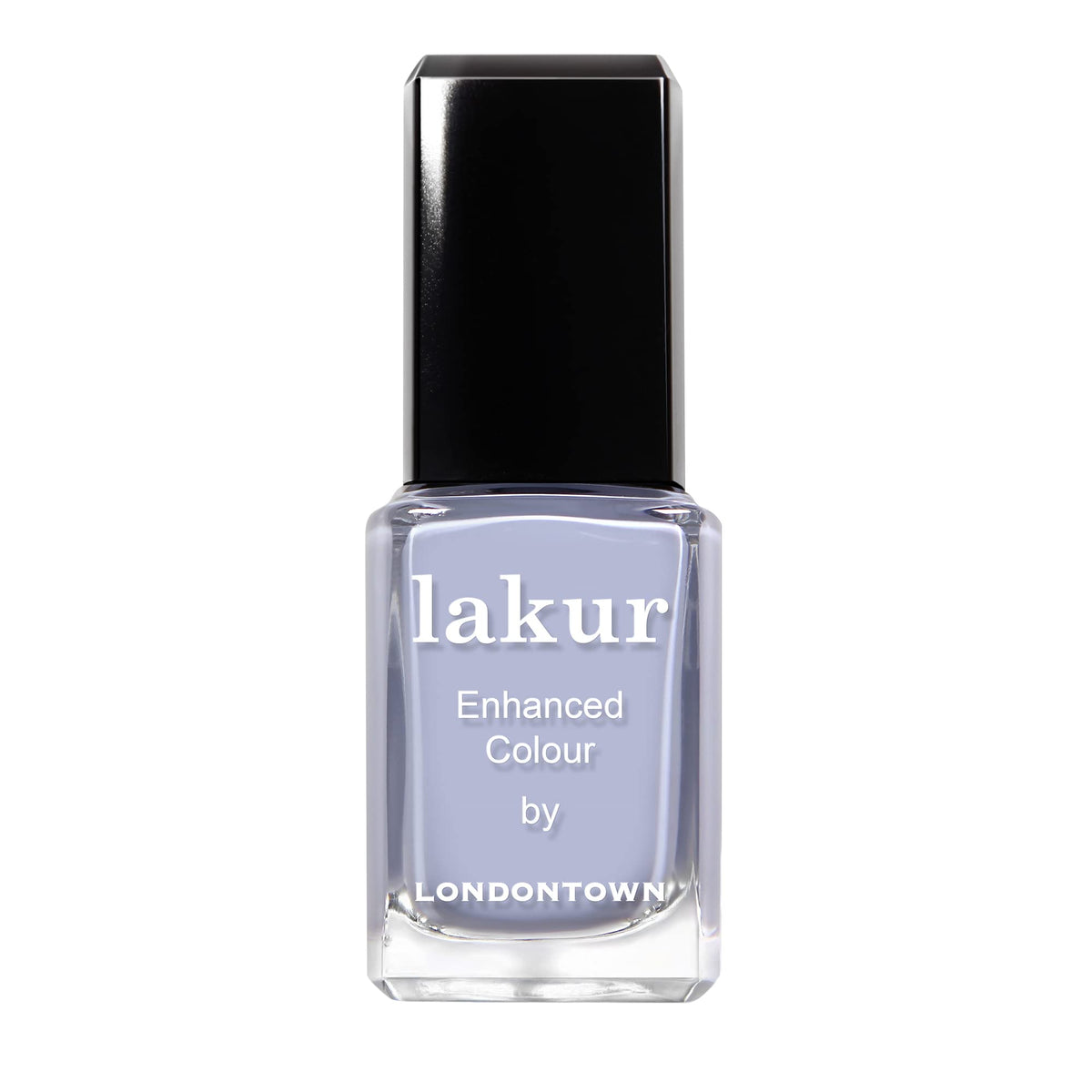 LONDONTOWN Lakur Dainty Daze bottle displays creamy periwinkle shine.
