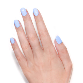 LONDONTOWN Lakur nails with Amalfi Love showing vibrant color and hydrated nails.
