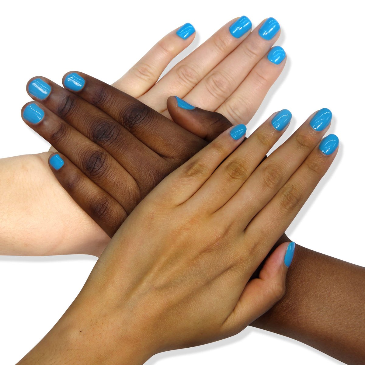 LONDONTOWN Lakur Nail Polish blue glossy finish on nails for salon-like shine