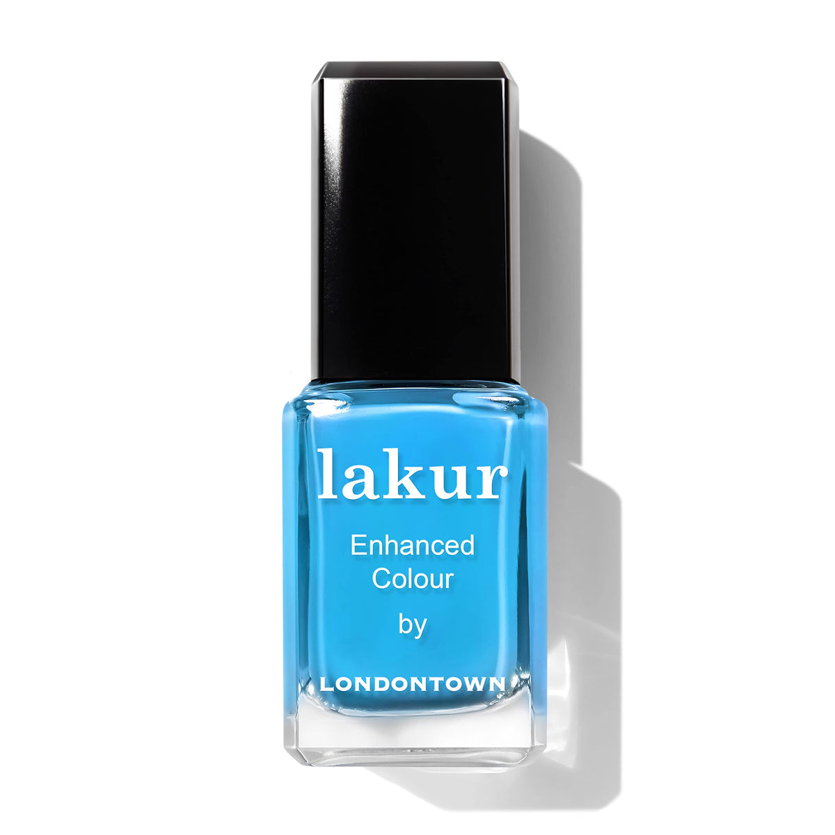 LONDONTOWN Lakur Nail Polish blue vegan cruelty-free packaging highlight