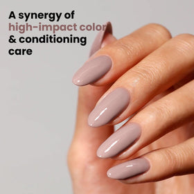 Nails shown with Do Not Disturb for a polished, long-wearing look.