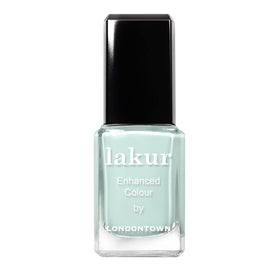 LONDONTOWN Lakur Mint Green nail polish with gel-like wear for a flawless look.