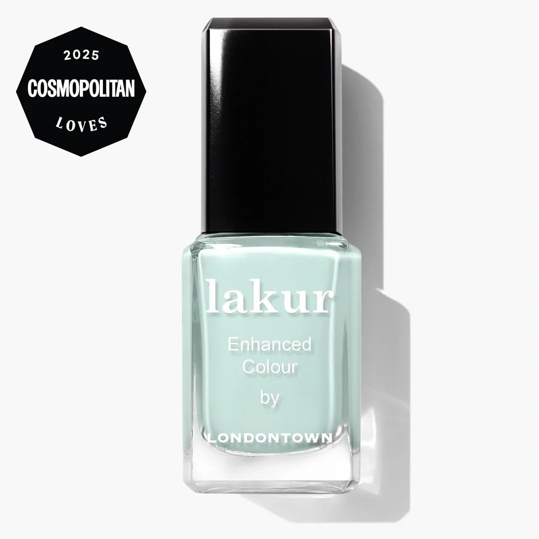 LONDONTOWN Lakur Mint Green nail polish offers long-lasting color and shine.