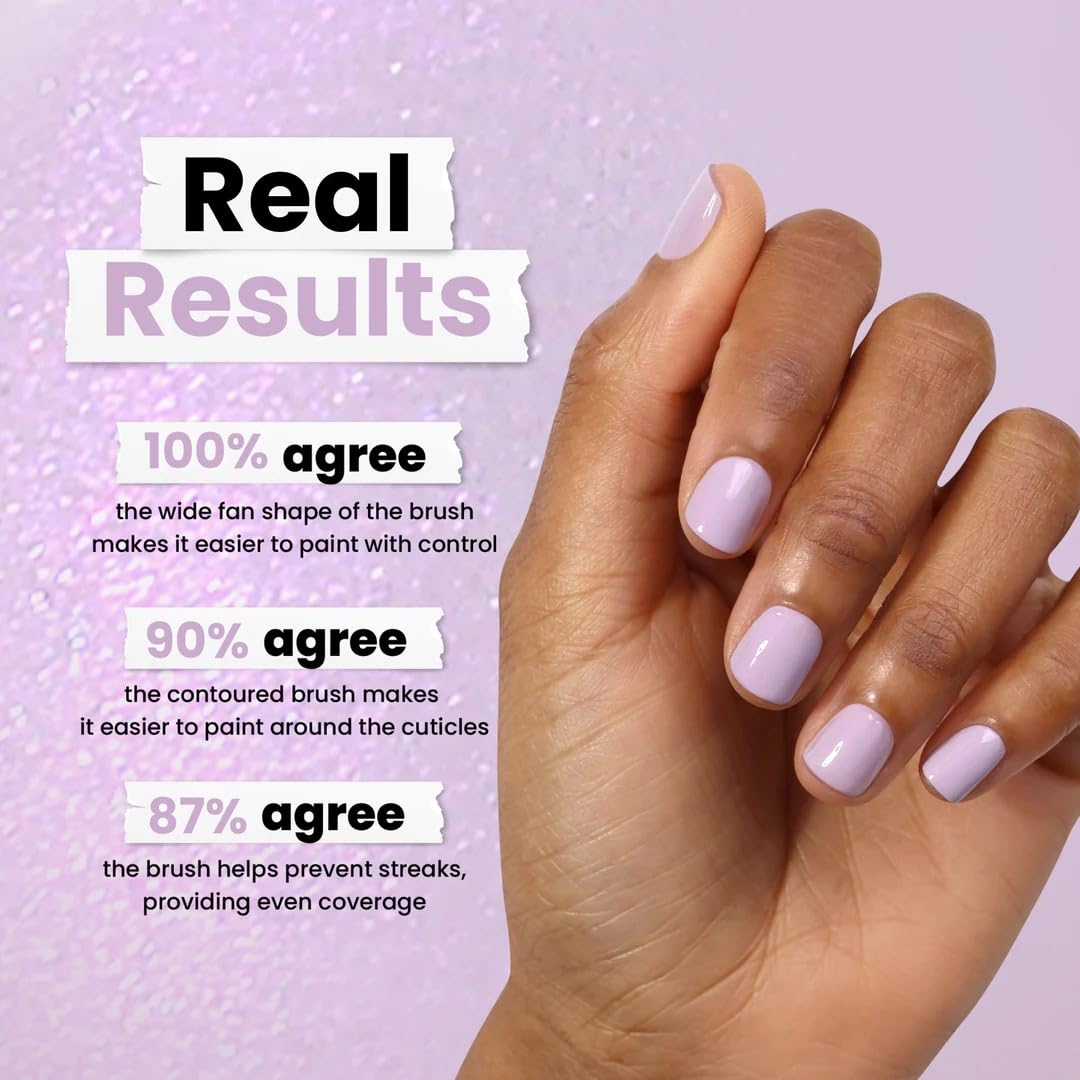 LONDONTOWN Lakur nails side-by-side showing even color distribution