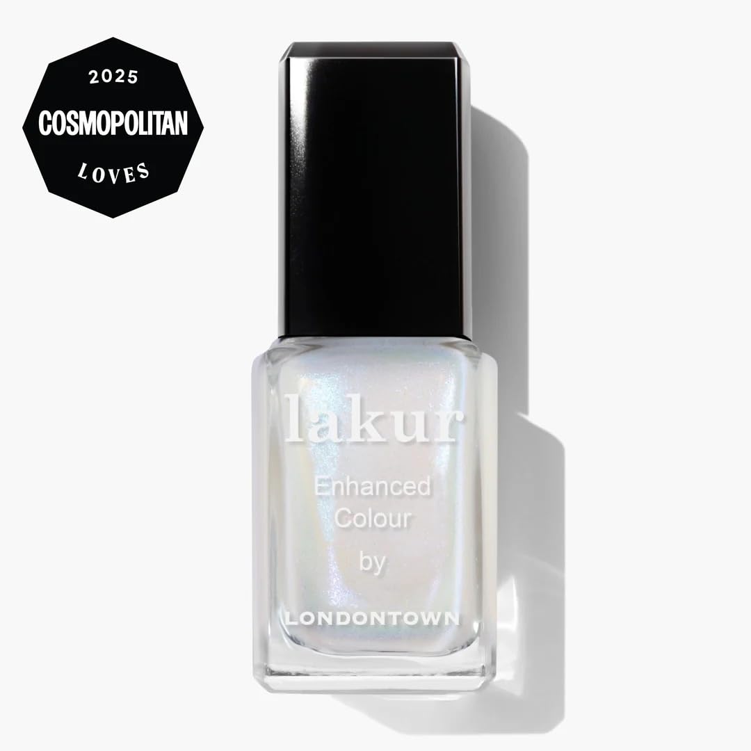 LONDONTOWN Lakur white shade swatch with smooth, streak free application