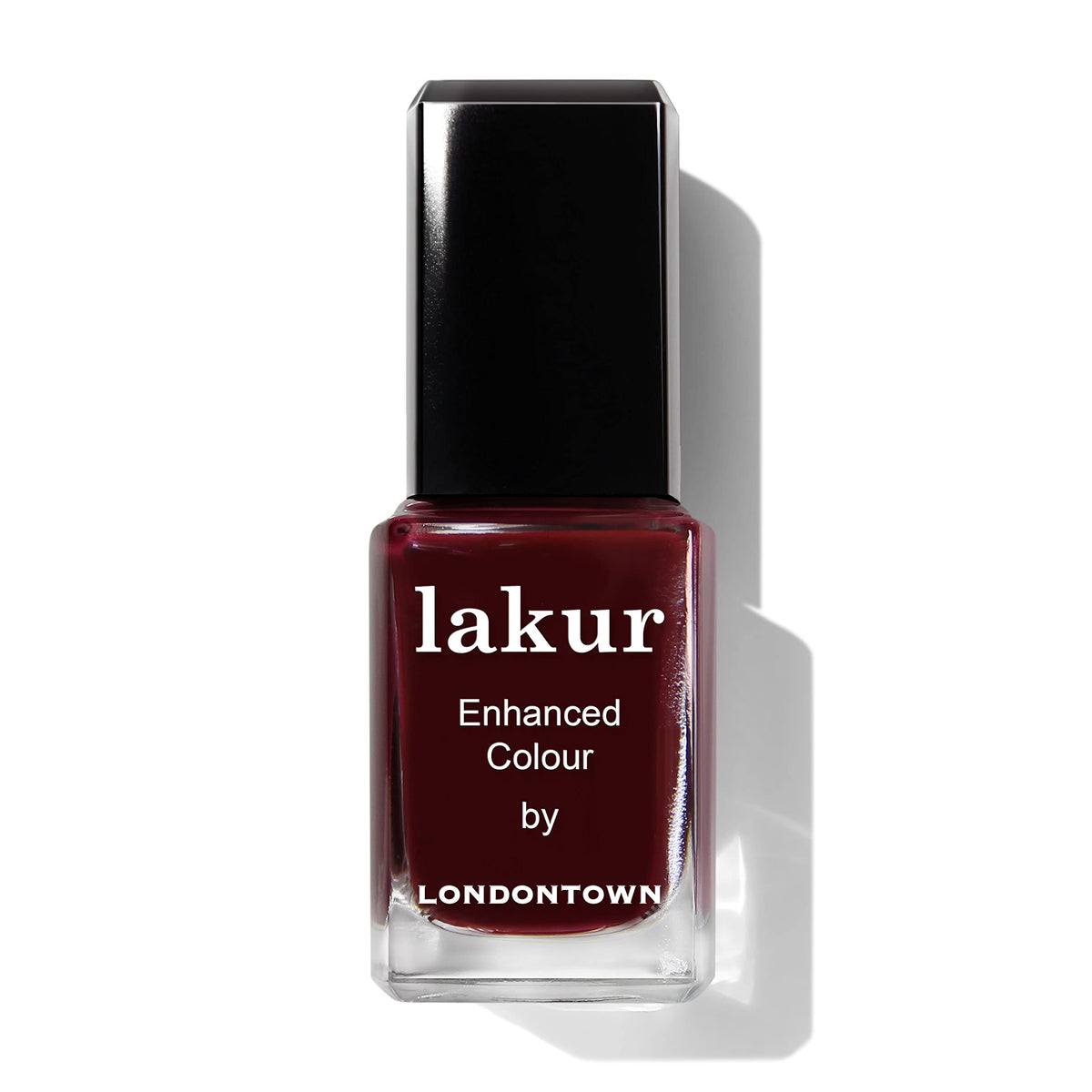 LONDONTOWN lakur packaging shows vegan, cruelty-free formula with 21 plus free ingredients.