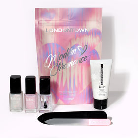 LONDONTOWN Magnolia Haze sheer pink polish offers a soft, buildable base.