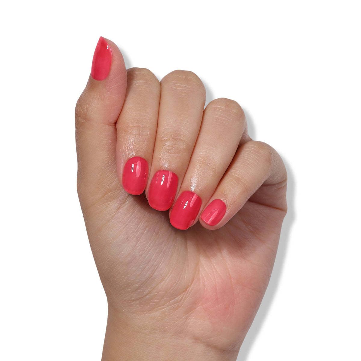 LONDONTOWN Nail Veil swatch displaying buildable color on nails.
