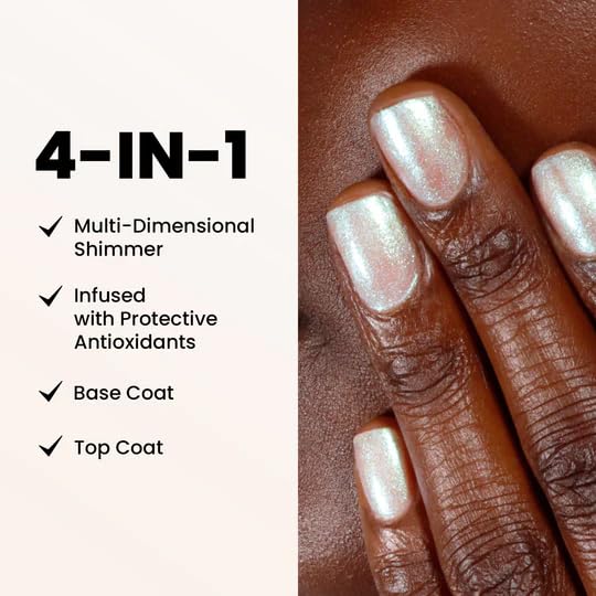 LONDONTOWN Shimmer Nail Highlighter close-up shows sparkling pastel opal shimmer