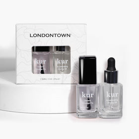 LONDONTOWN S.O.S. Accelerating Drying Oil bottle speeds dry time and adds shine.