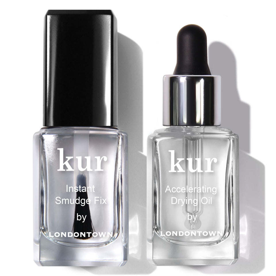 LONDONTOWN S.O.S. Instant Smudge Fix bottle smooths smudges for a flawless finish.