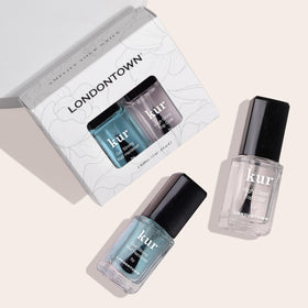 LONDONTOWN Strength & Shine Duo packaging showcases complete nail care routine.