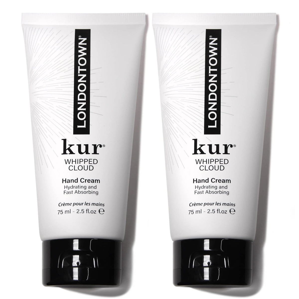 LONDONTOWN Whipped Cloud Hand Cream 2-pack, fast-absorbing hydration for dry hands.
