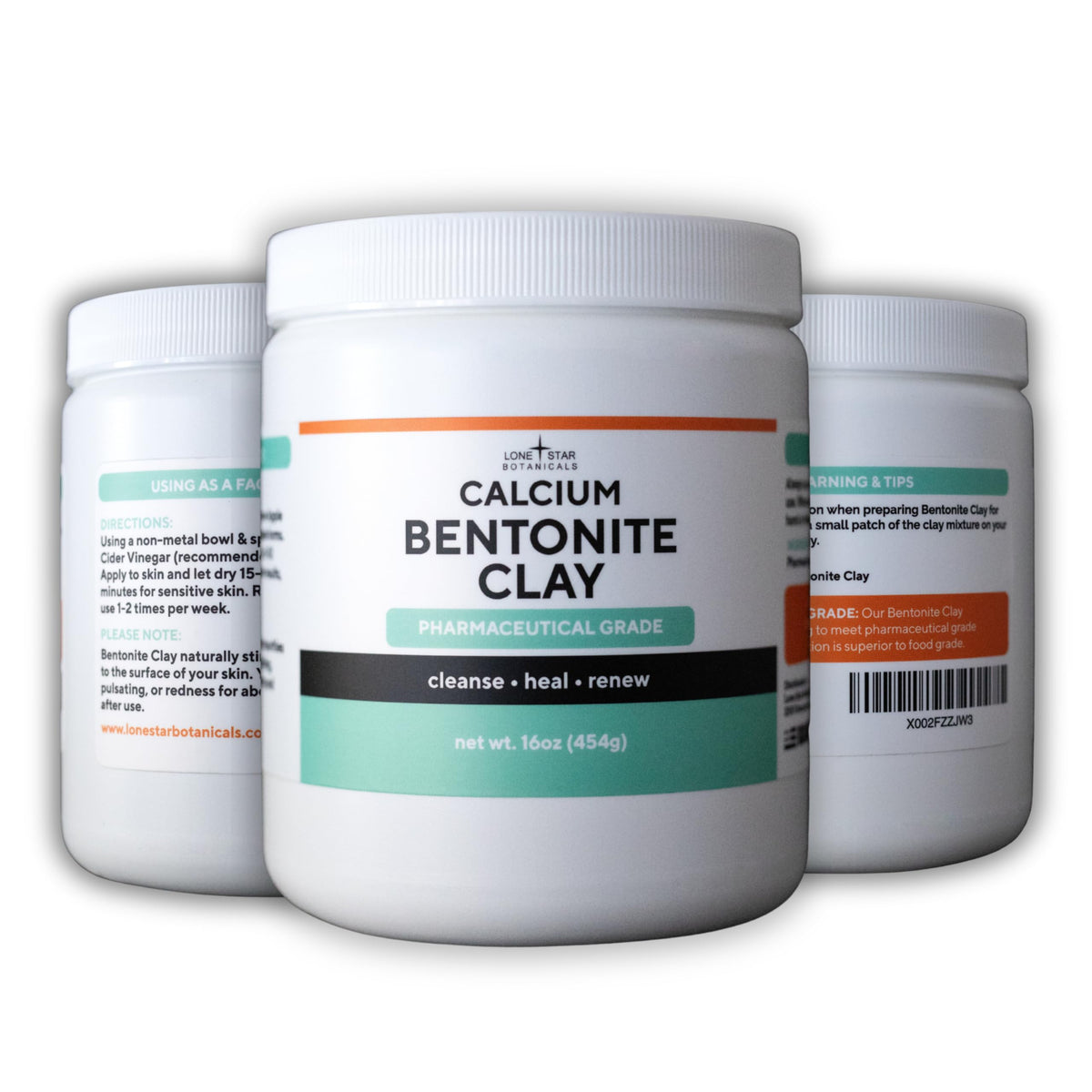 Lone Star Botanicals face mask application with clay for gentle cleansing.