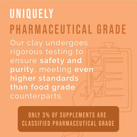 Lone Star Botanicals gut-support uses of oral clay powder.