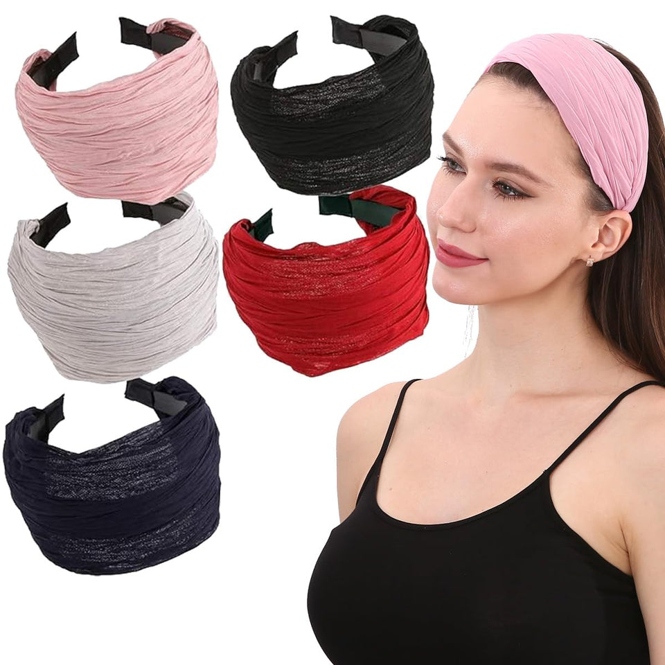 LONEEDY black headband with teeth for secure grip during workouts