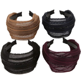 LONEEDY headband non slip teeth closeup demonstrates grip during fitness activities