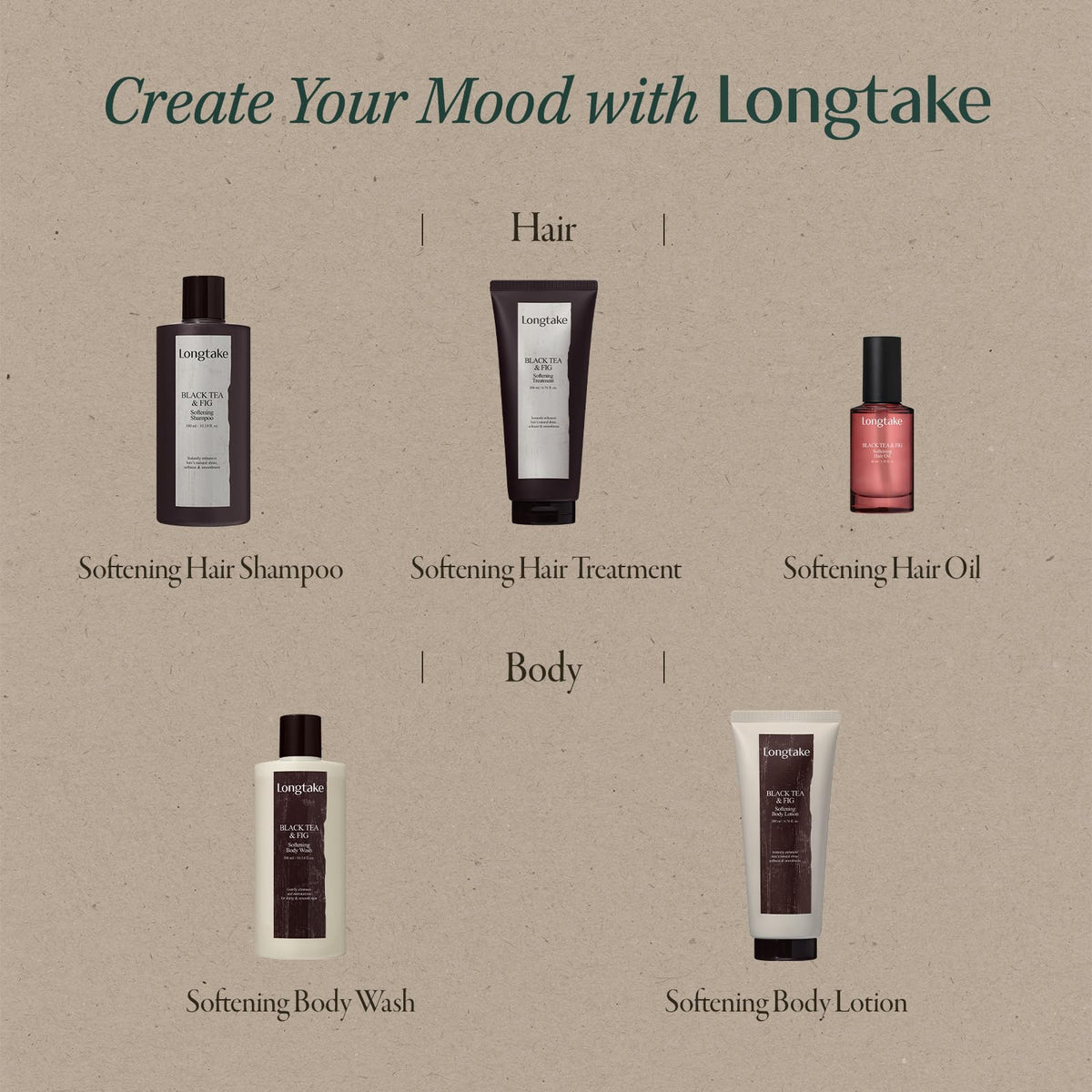 LONGTAKE Hair softening texture close-up on strand
