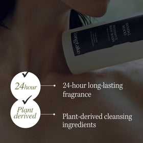 LONGTAKE woodsy fragrance notes emphasize lasting scent without overpowering.