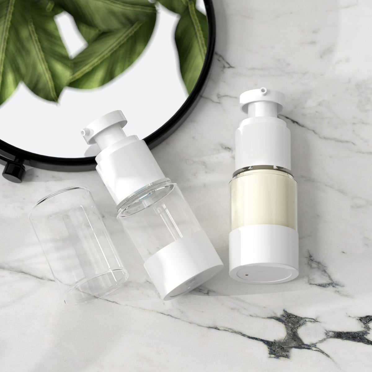 LONGWAY compact foundation pump bottle ideal for on-the-go.