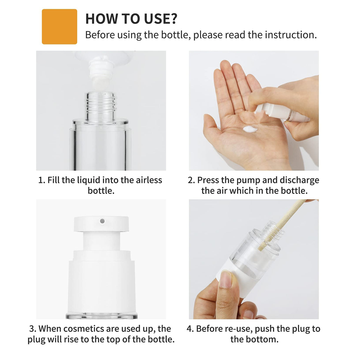 LONGWAY transparent lid design helps quick identification of product.