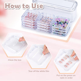 LONTOHCE acrylic display case shows nails with a durable, crystal-clear finish.
