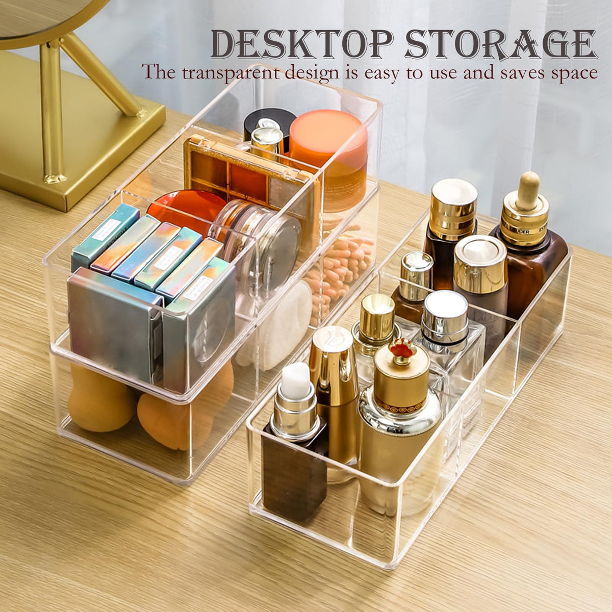 Detachable stackable design lets you customize spacing for your layout.