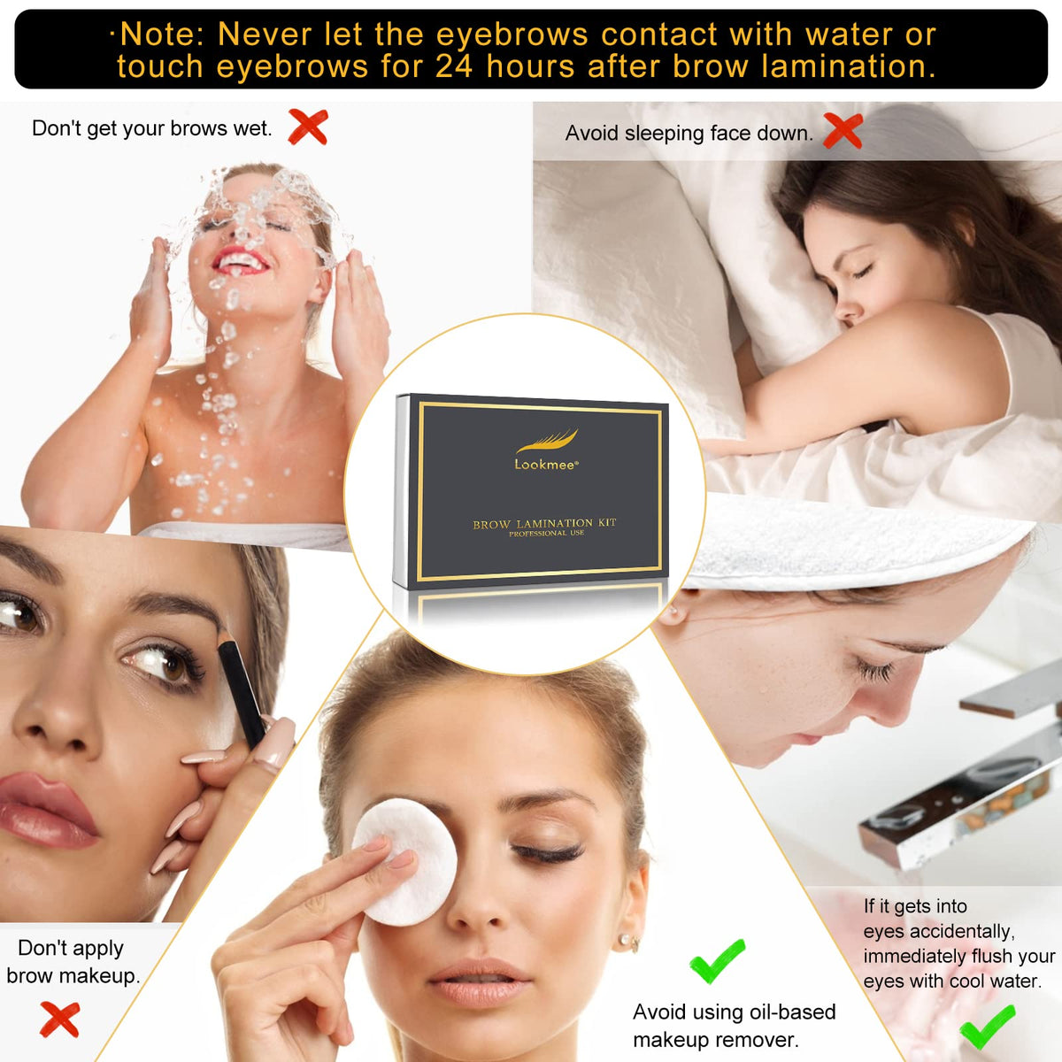 Lookmee at-home lash lift results example for salon-like look.