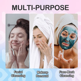 LOOKNOOK facial towel used with cleanser for makeup removal and skincare
