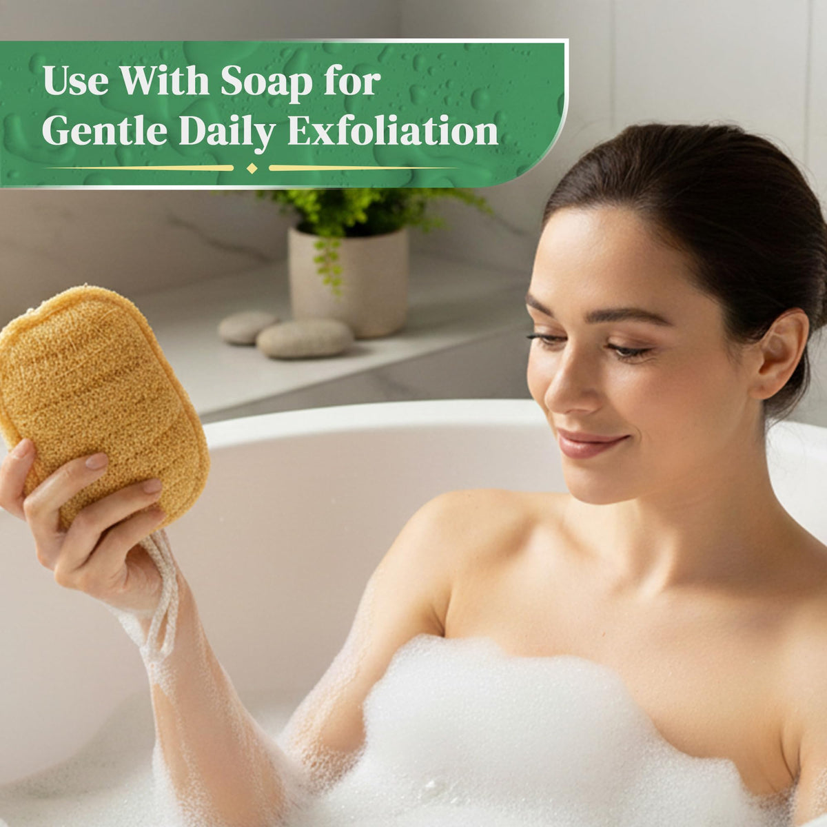 LooLife ethically sourced loofah from Central Mexico supports sustainable farming.