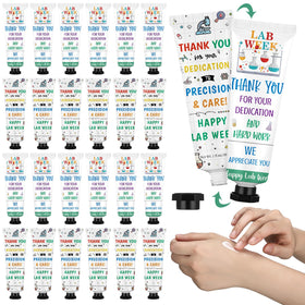 Loopeer hand cream set, 24-pack tubes, lab-tech week design, ideal for team gifts.