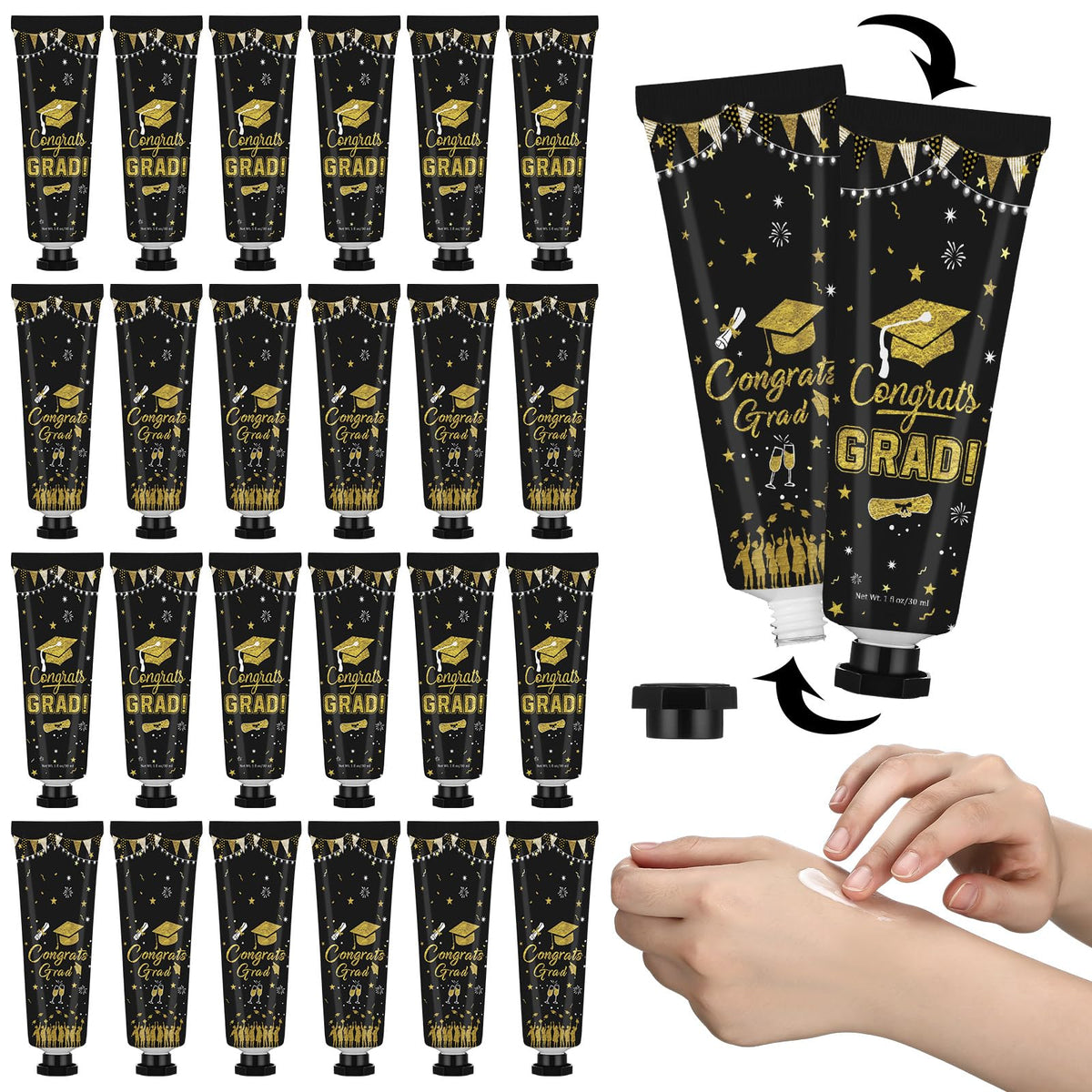 Loopeer Class of 2026 hand cream packaging showcases a chic gift-ready design.