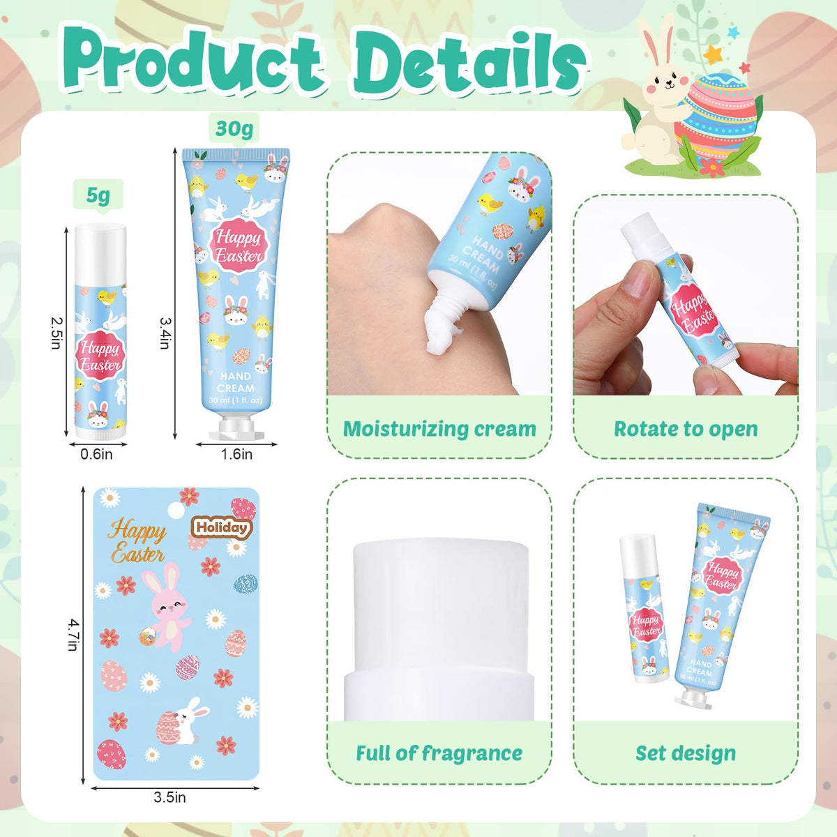 Loopeer Easter lip balm set offering quick moisture