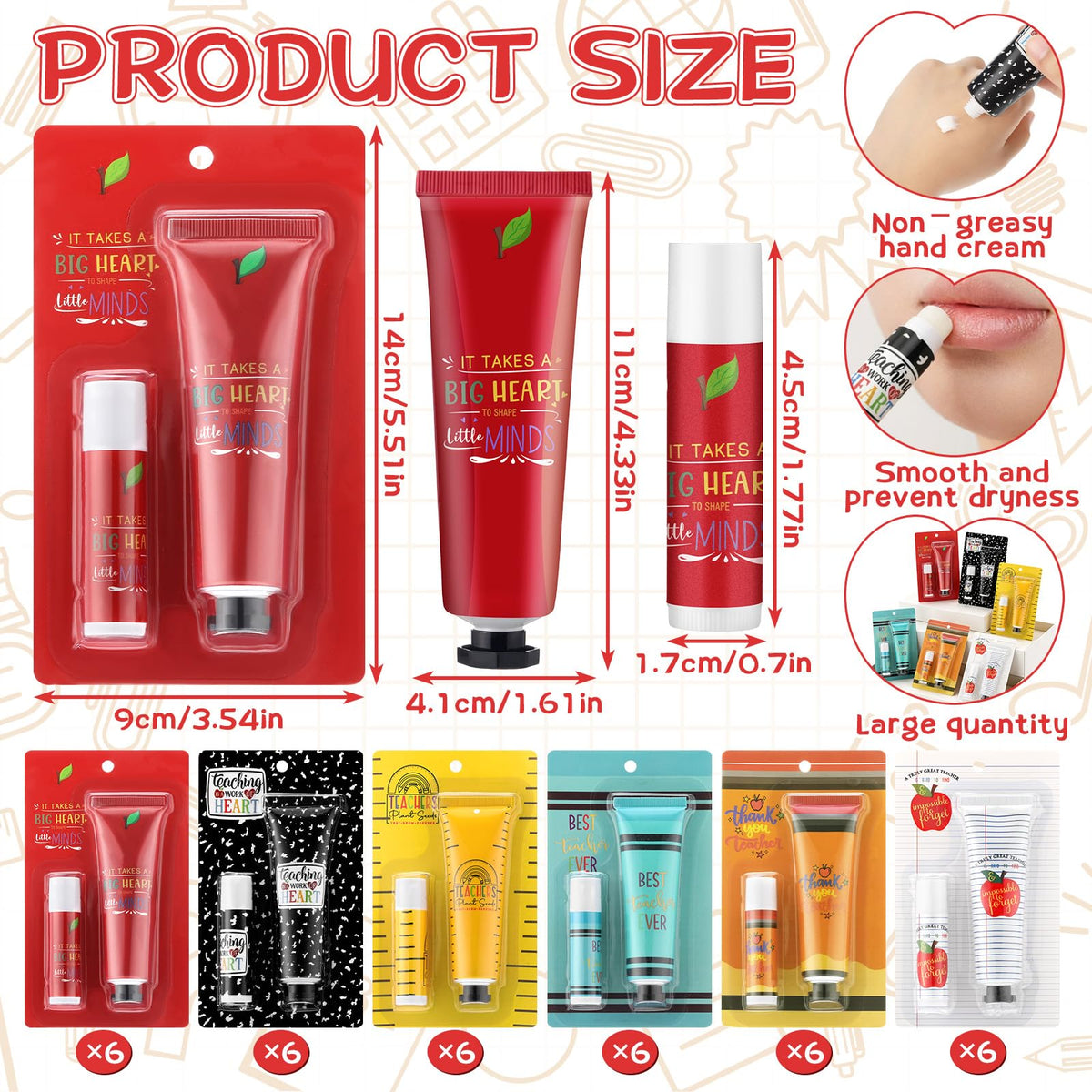 Loopeer hand cream 30 ml and lip balm 0.18 oz ready for daily use