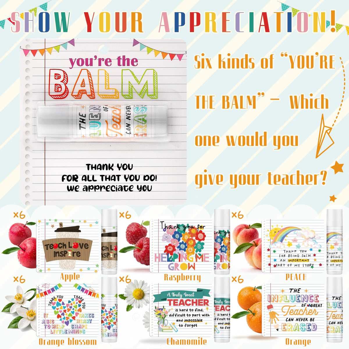 Loopeer multicolor lip balms with soothing scents deliver a pleasant daily lip care ritual.