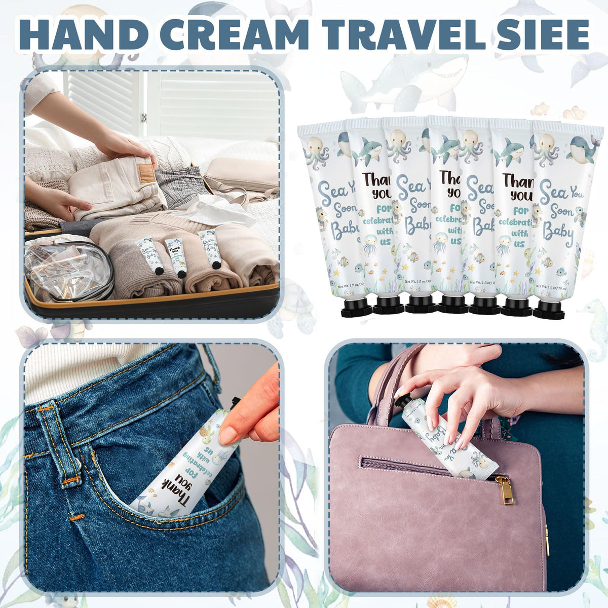 Loopeer Sea You Soon bulk 50-piece hand creams for guest gifts