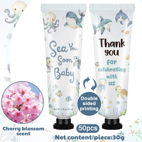 Loopeer Sea You Soon cherry blossom scented hand cream packaging detail