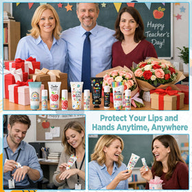 Loopeer apple fragrance lip balm in teacher gift set, refreshing break.