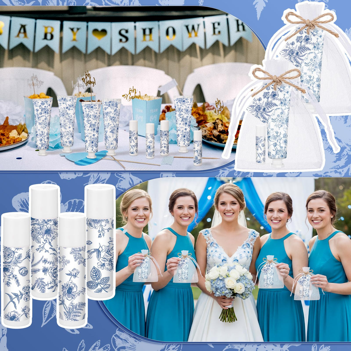 Loopeer logo and tag provide an elegant keepsake for party favors.