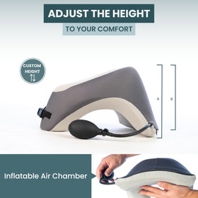 Looply Adjustable Height Face Pillow provides quick lift for different massage needs.
