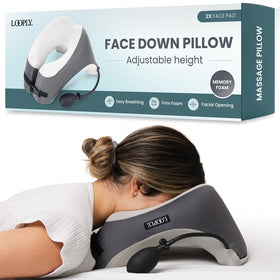 Looply Face Down Pillow for Massage with adjustable height for personalized comfort.