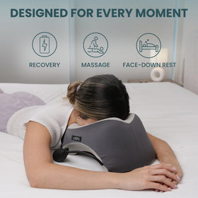 Looply Neck Support Pillow adapts to contours for relaxed positioning.