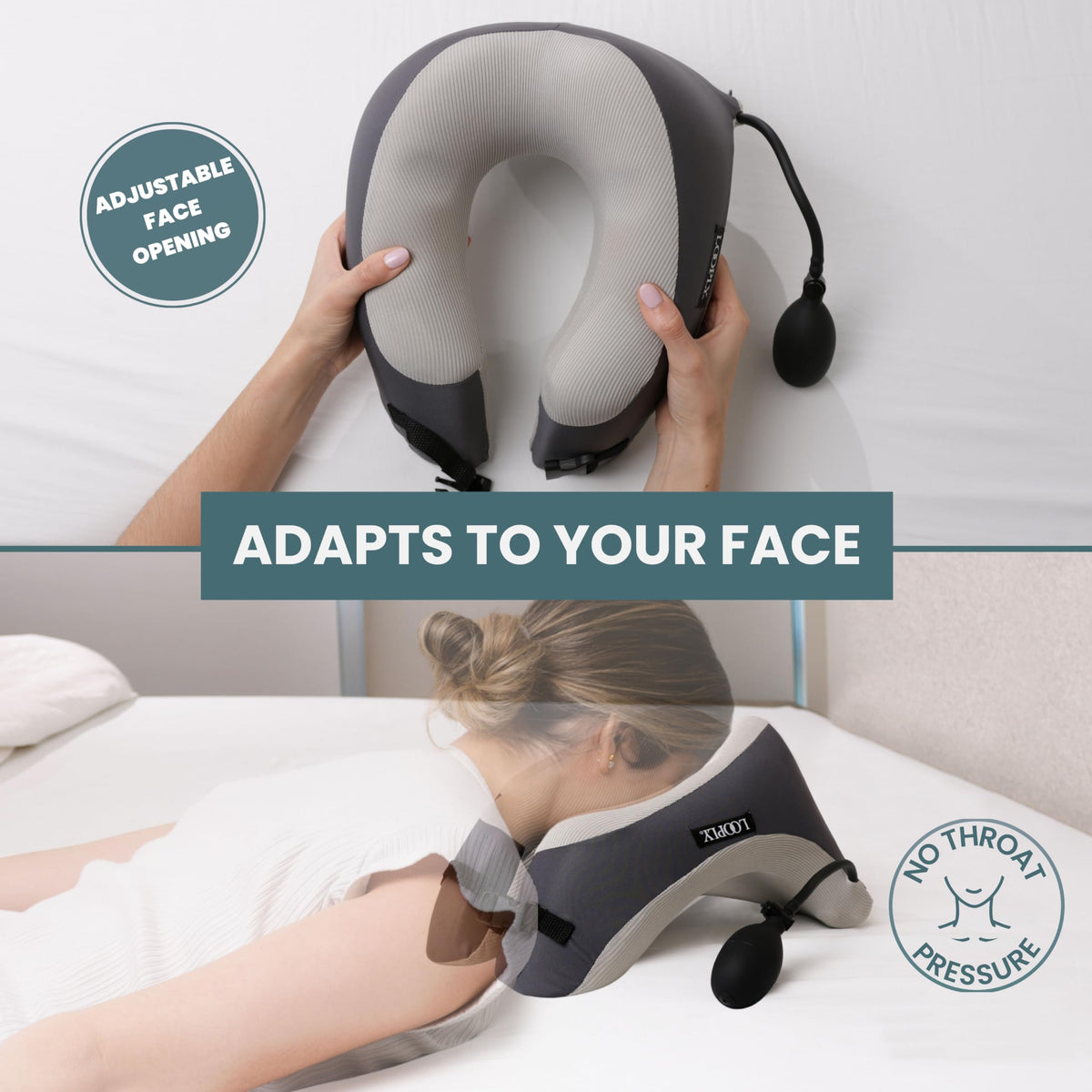 Looply Two Face Pads Included keep skin cool and hygienic between sessions.