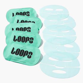 LOOPS Clean Slate textured-side application on skin for better adherence.