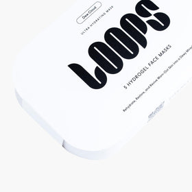 LOOPS Dew Cloud packaging emphasizes cruelty-free, clean skincare.